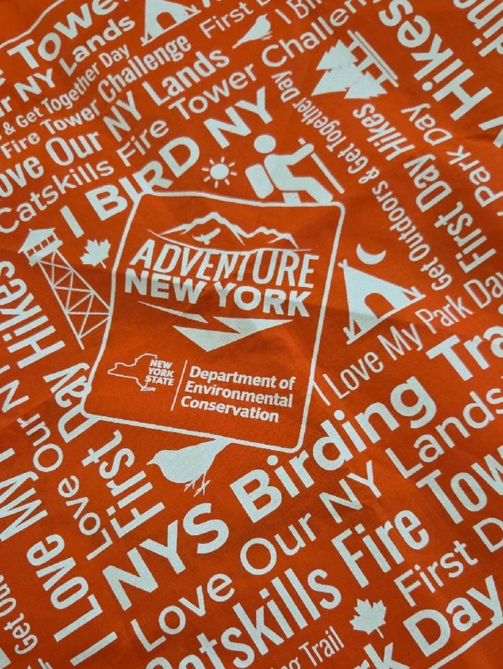Orange Bandana — Catskills Fire Tower Challenge